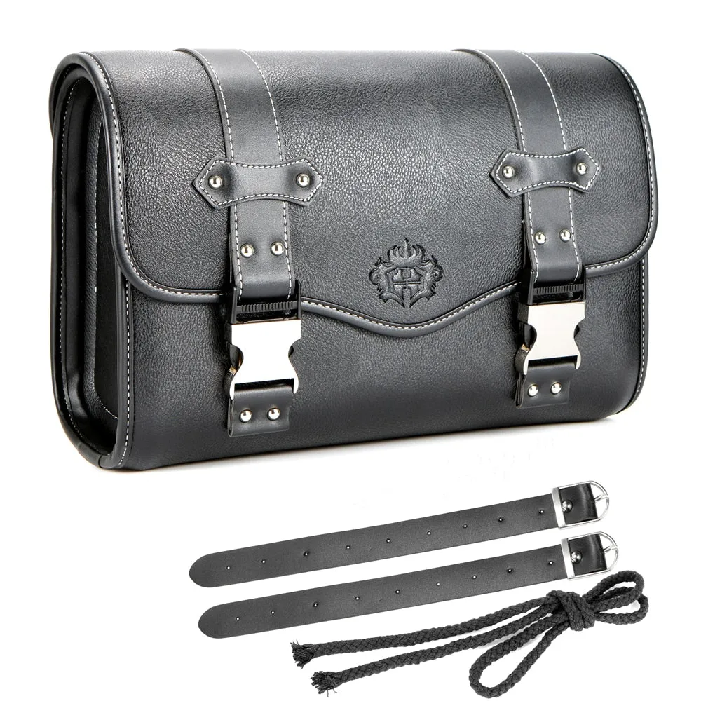 Universal PU Leather Motorcycle Saddlebag