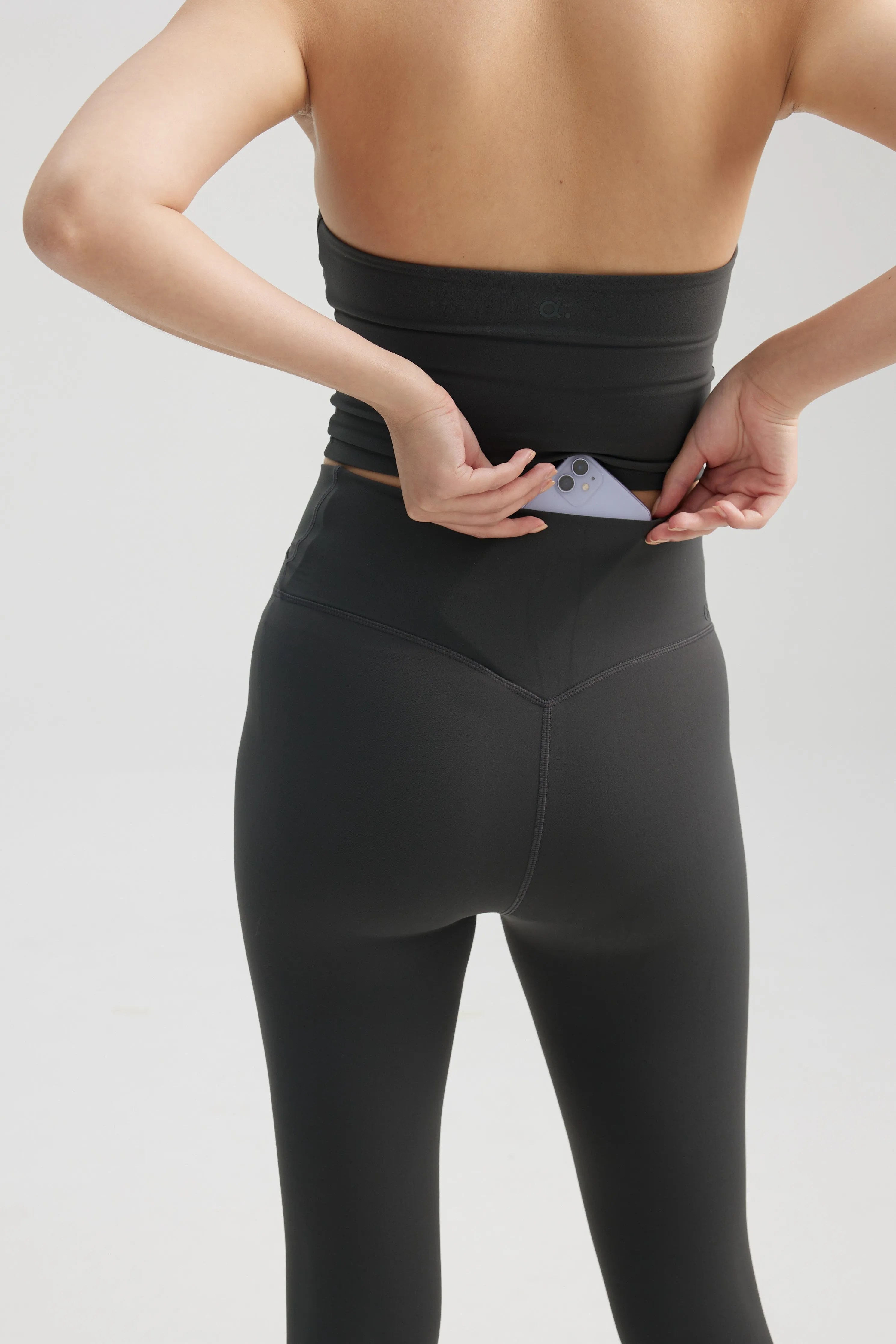 V Leggings (Full 24") in Truffle