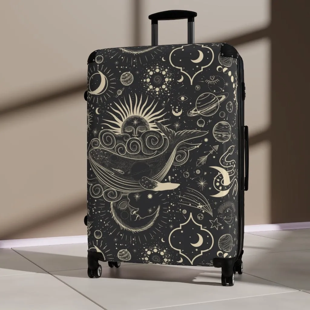 Vintage Moon Phases Luggage Set